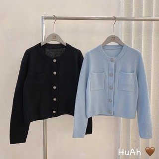 Áo len cúc đồng Basic