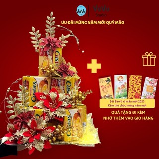 Hết hàngphụ kiện trang trí tết, tháp bánh, oản ngọc tài lộc, trang trí nhà cửa đón tết 2023 tặng kèm 3 bao lì xì quý mão