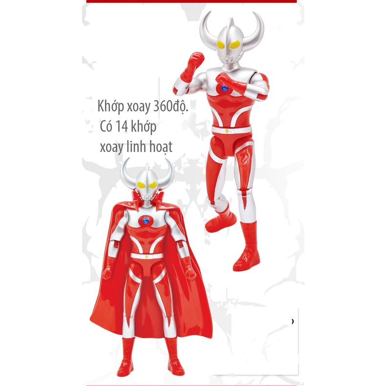 Mô Hình Siêu Nhân Điện Quang Ultraman Có Khớp Cử Động,  Đồ Chơi Cho Bé Trai SN007