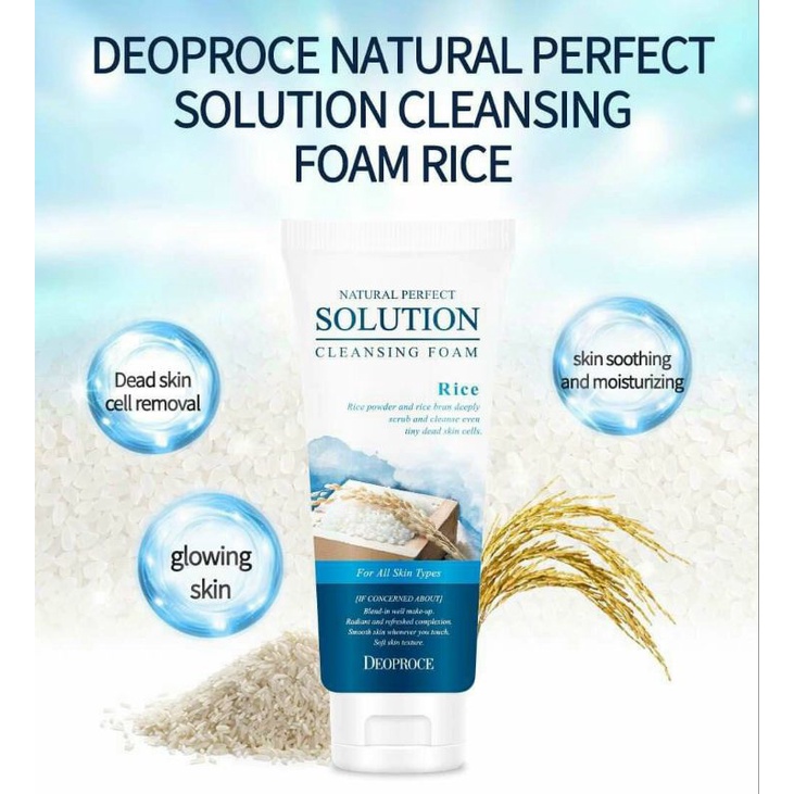 Sữa rửa mặt Gạo DEOPROCE