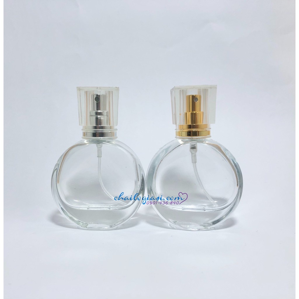 VỎ CHAI NƯỚC HOA THUỶ TINH 30ML TRÒN