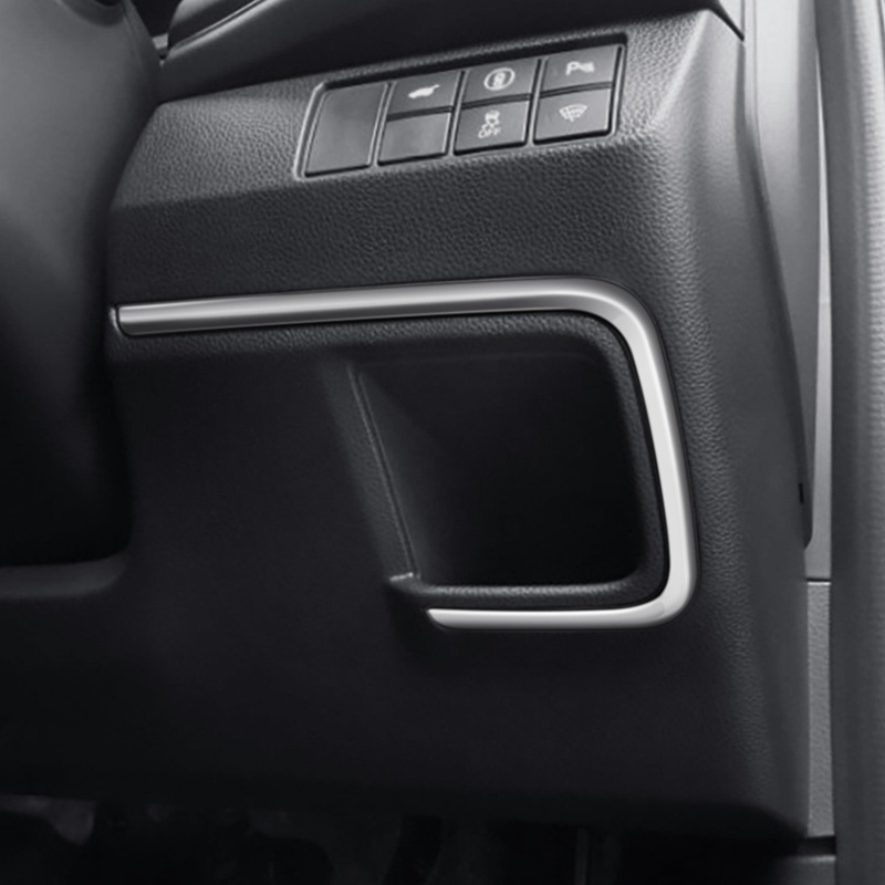 Viền Bọc Hộp Điều Khiển Xe Hơi Màu Đen Cho Honda HRV HR-V Vezel 2021 2022 RHD