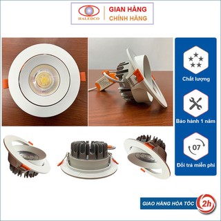 Đèn Led Âm Trần Thạch Cao 20W Góc Xoay Linh Hoạt, Đèn Spotlight Âm Trần Haledco  HSDLCOB-20-TA