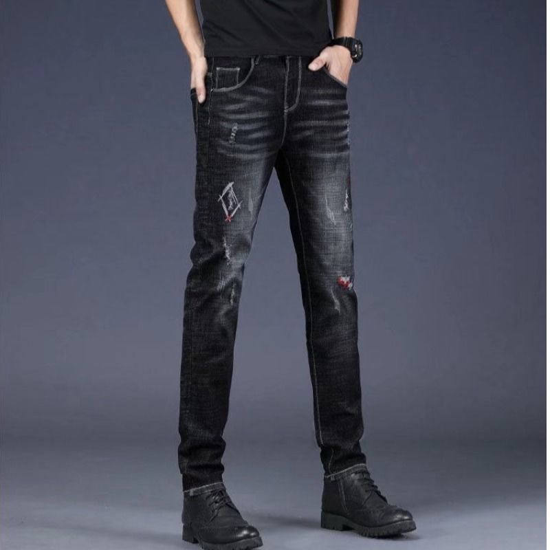 Levis Quần Jean Dài Dáng Ôm Ống Suông Thời Trang Hàn Quốc Cho Nam