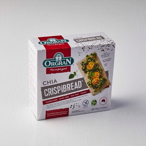 Bánh Cracker không Gluten hiệu Orgran - Hộp 125g (Không chứa gluten)