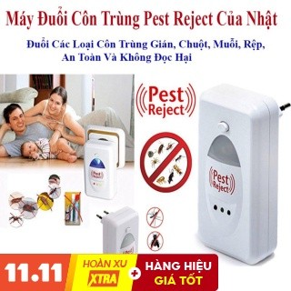 Thiết bị đuổi côn trùng bằng sóng âm pest reject - máy đuổi chuột,ruồi,muỗi,côn trùng an toàn có bảo hành