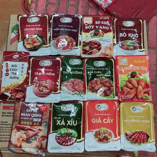 SỐT/ XỐT ƯỚP THỊT NƯỚNG, THỊT NƯỚNG SẢ, SƯỜN XÀO CHUA NGỌT, GÀ CHIÊN NƯỚC MẮM 70G