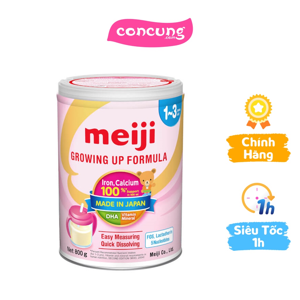 Sữa Meiji Growing up Formula cho bé từ 12-36 tháng 800g