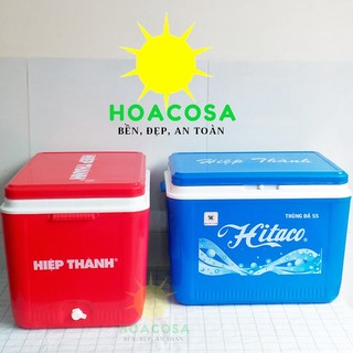 Thùng Đá 55L (55 Lít ) Hitaco Nhựa Hiệp Thành Có Vòi Xả, Bền, Giữ Đá Lâu- Đồ Gia Dụng Hoacosa.