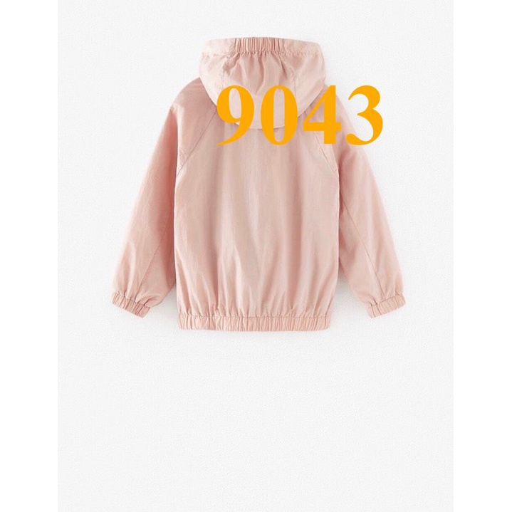 * Mã 9043: Áo khoác gió 2 lớp Zara dư xịn bé gái dòng, màu hồng nhạt đẹp