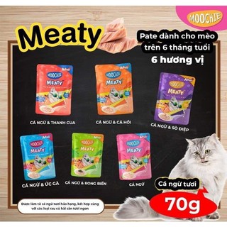 Pate mèo Moochie 70g | Thức ăn mèo mọi lứa tuổi