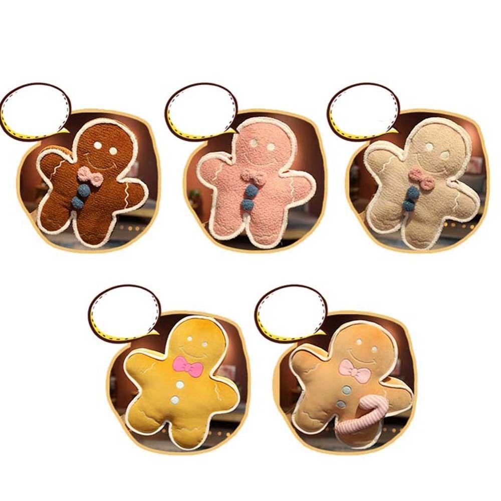 ANEMONE Đồ chơi nhồi bông Hình Bánh Quy / Gừng / Gấu Dễ Thương Trang Trí Ghế Sofa