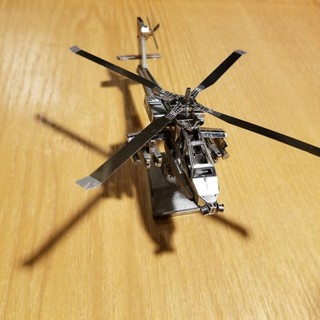 MÔ HÌNH 3D KIM LOẠI LẮP RÁP AH - 64 APACHE - HÀNG NHẬP KHẨU