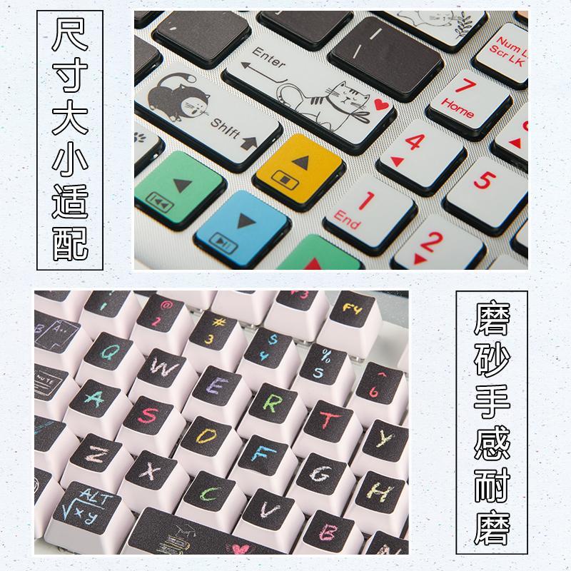 Miếng Dán Nút Bàn Phím Máy Tính In Chữ Tiếng Anh Màu Sắc