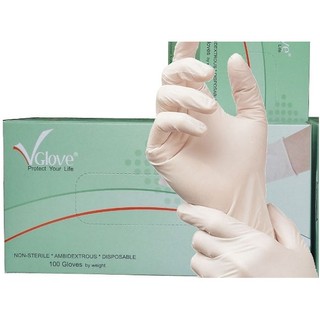 Găng tay y tế vglove, bao tay vglove có bột và không bột vglove chính hãng.