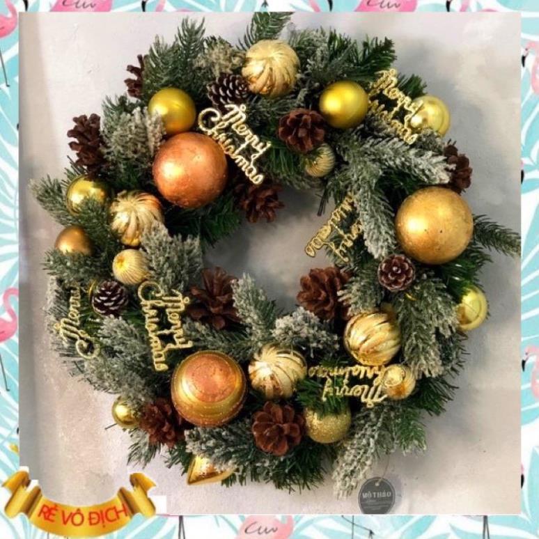 Set 24 chữ Merry Christmas trang trí cây thông, vòng Nguyệt quế, nhà cửa dịp Giáng Sinh