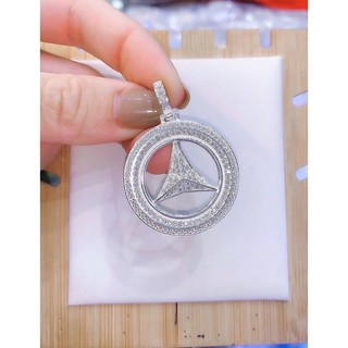 Mặt dây chuyền bạc nam Mec bạc ta,Bộ dây chuyền mặt Mecedes chất liệu bạc ta cho nam-Minh Tâm Jewelry