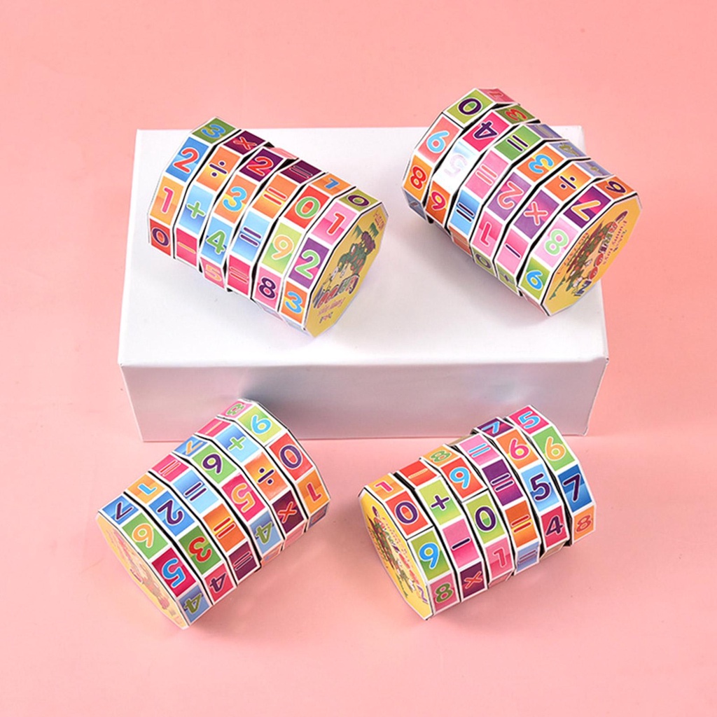 Đồ Chơi Khối Rubik Hình Trụ Bằng Nhựa Giúp Bé Học Toán