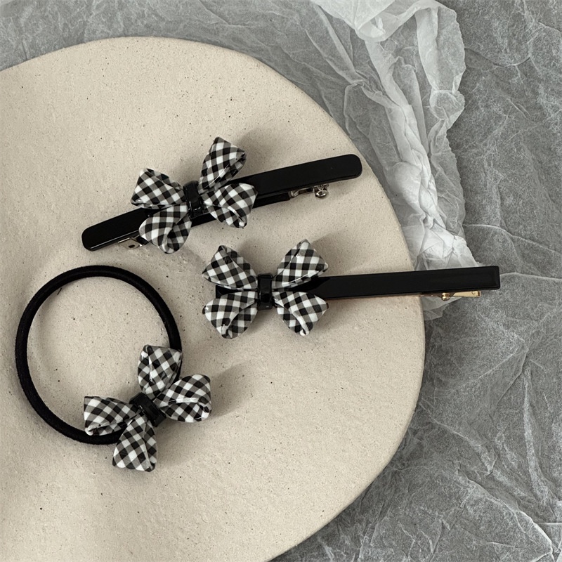 Kẹp Tóc Hình Nơ Đơn Giản Phong Cách Hàn Quốc