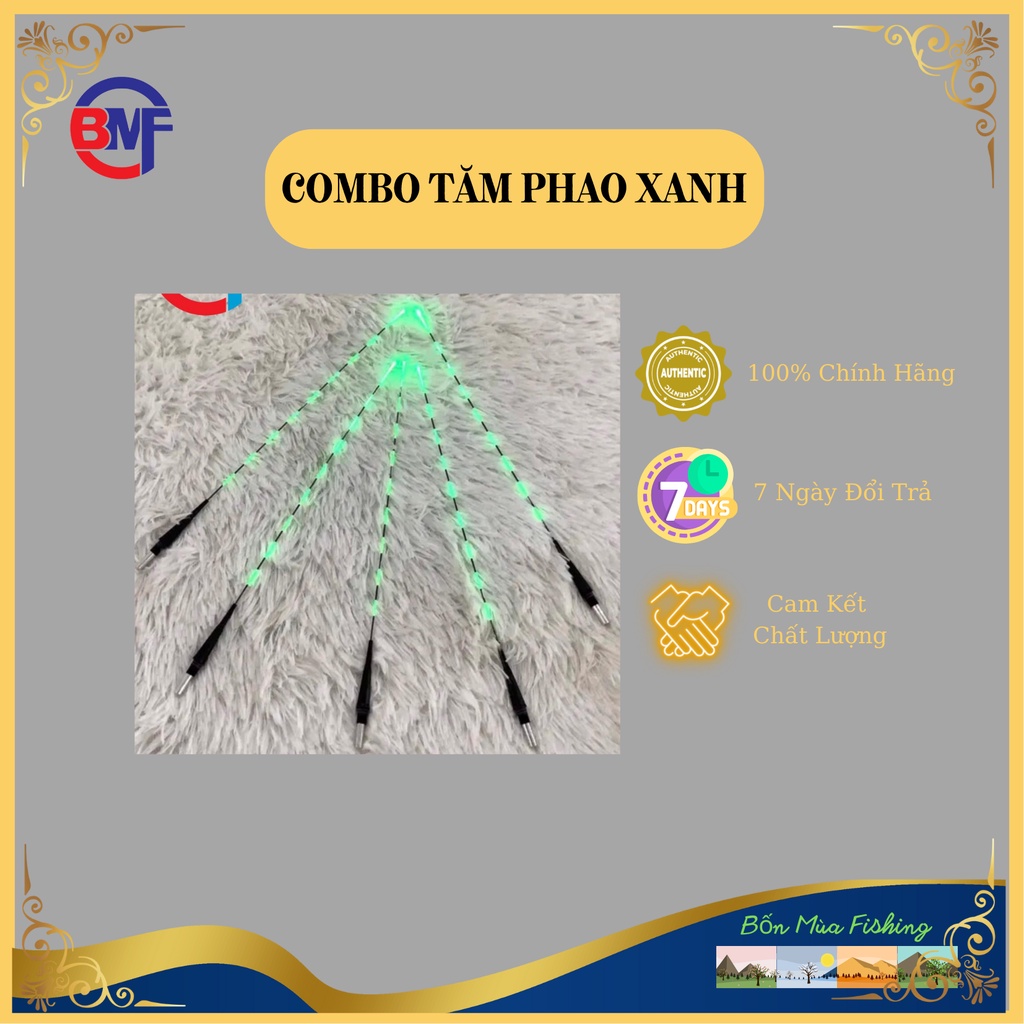 Ngọn Phao Điện Đổi Màu Tăm Xanh - SIÊU THỊ ĐỒ CÂU BMF