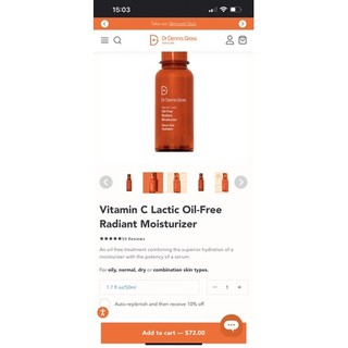 [Mini 7ml] 𝐒𝐞𝐫𝐮𝐦 𝐕𝐢𝐭𝐚𝐦𝐢𝐧 𝐂 𝐥𝐚𝐜𝐭𝐢𝐜 𝐨𝐢𝐥-𝐟𝐫𝐞𝐞 Dr dennis Gross