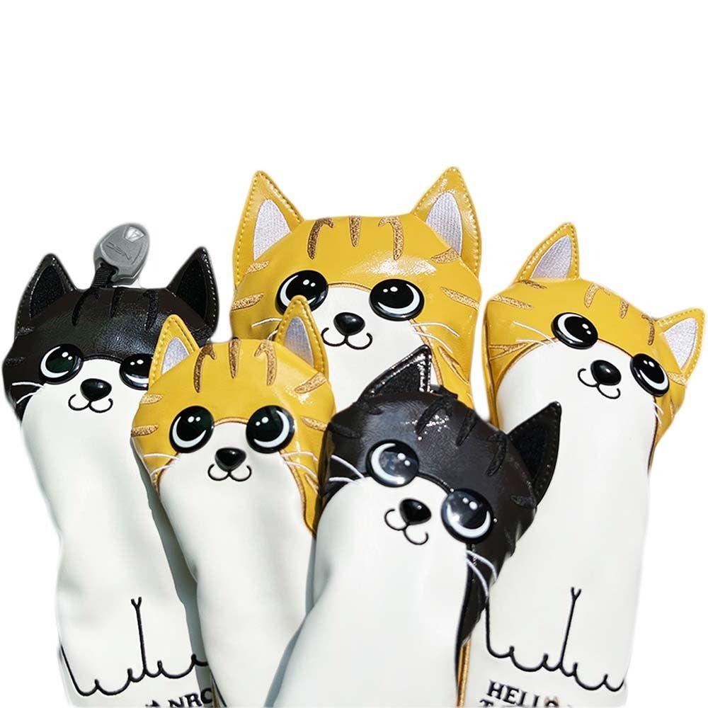 Vỏ Bọc Bảo Vệ Đầu Gậy Đánh Golf Thêu Họa Tiết Mèo DANILO Bền Bỉ Cho Nam Và Nữ