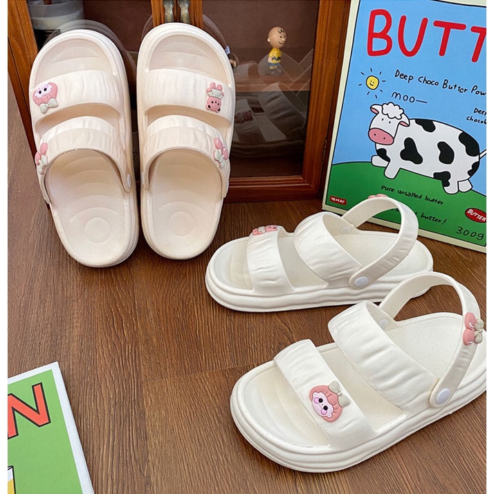 Giày Sandal Đế Dày Mềm Mại Dễ Thương Thời Trang Cho Nữ