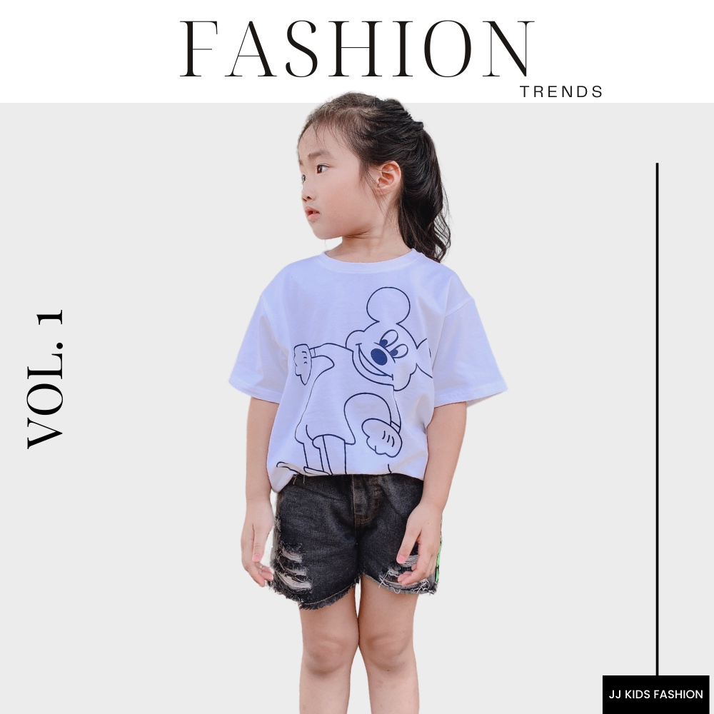 Bộ quần áo bé gái thời trang cá tính năng động, dễ thương - JJ Kids