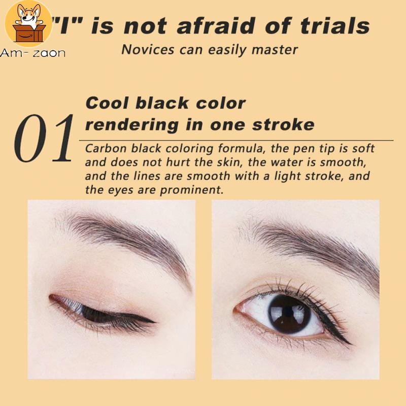 Bút Kẻ Mắt Dạng Lỏng Chống Nước Lâu Trôi Thiết Kế Vỏ Hình Chân Mèo Dễ Thương