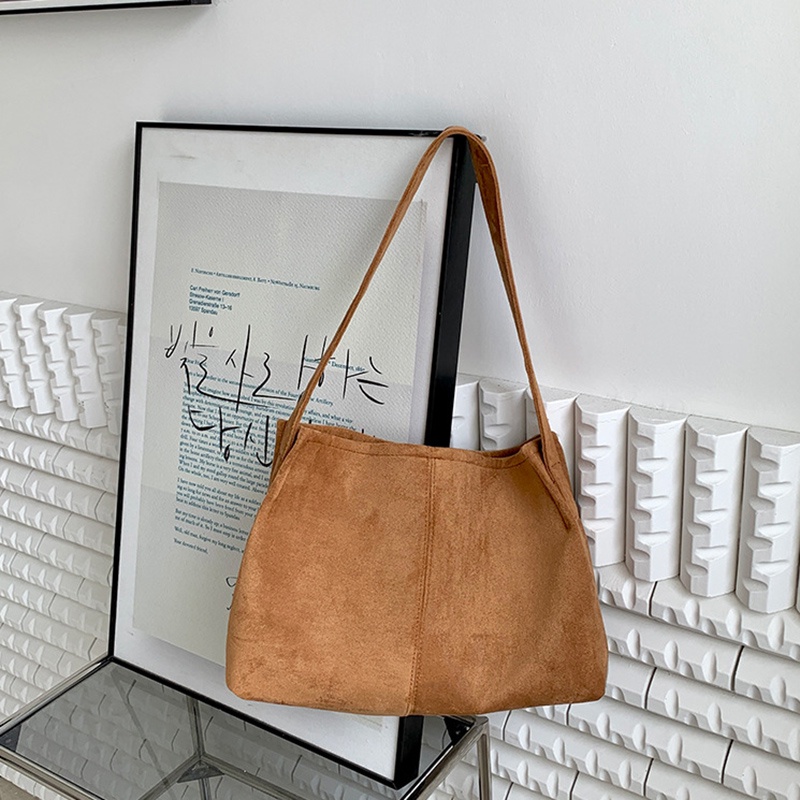 Túi Xách Da Lộn Cỡ Lớn Phong Cách retro Cho Nữ