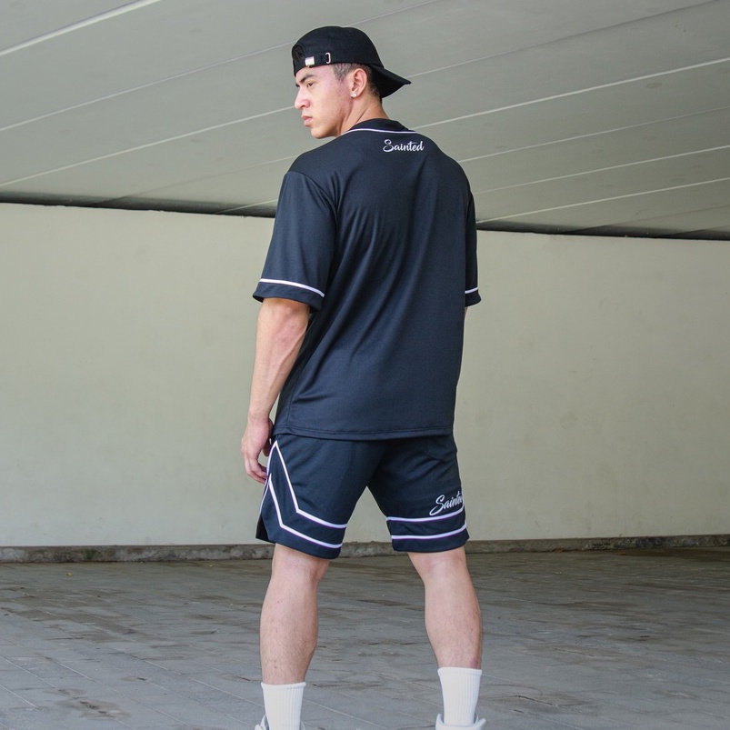 Áo bóng chày unisex form rộng logo 3D Royal Baseball Shirt | SAINTED