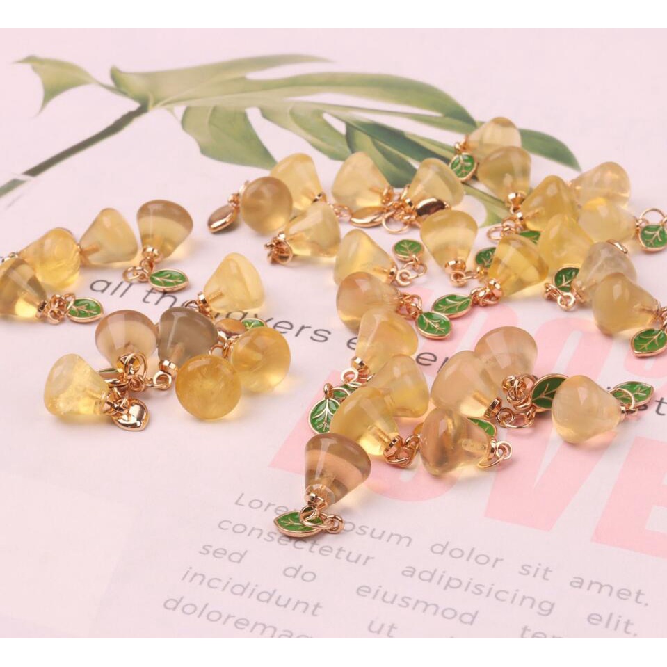 Mặt Dây Chuyền Bằng Đá Fluorite Tự Nhiên Hình Hoa Hồng Thời Trang