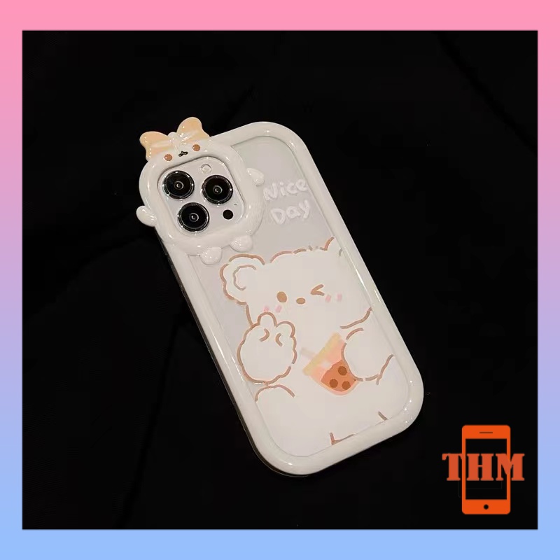 Ốp Điện Thoại Gấu trắng Băng heo Cho Iphone 6 / 6S / 6splus / se / 7 / 7plus / 8 / 8plus / X / xs / xsmax / 11 / 12 / 13 / 14 / Plus / pro / pro max-5029