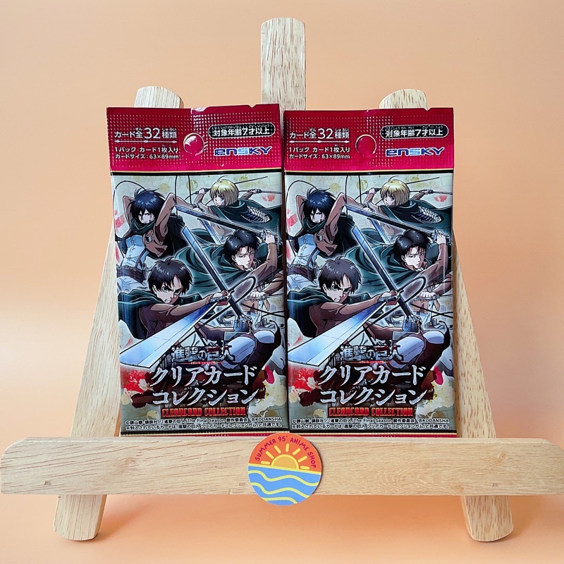Pack clear card random thẻ nhân phẩm Attack on Titan/AoT/Đại Chiến Titan