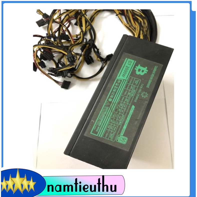 Nguồn miner 2000w 90plus sử dụng cho máy đào