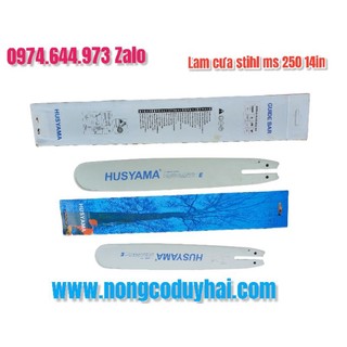 lam cưa husyama 14in - gắn máy cưa xích stihl ms 250 230 210 180 170