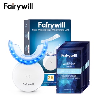 Set dụng cụ làm trắng răng FAIRYWILL L6 có đèn LED chăm sóc tiện dụng