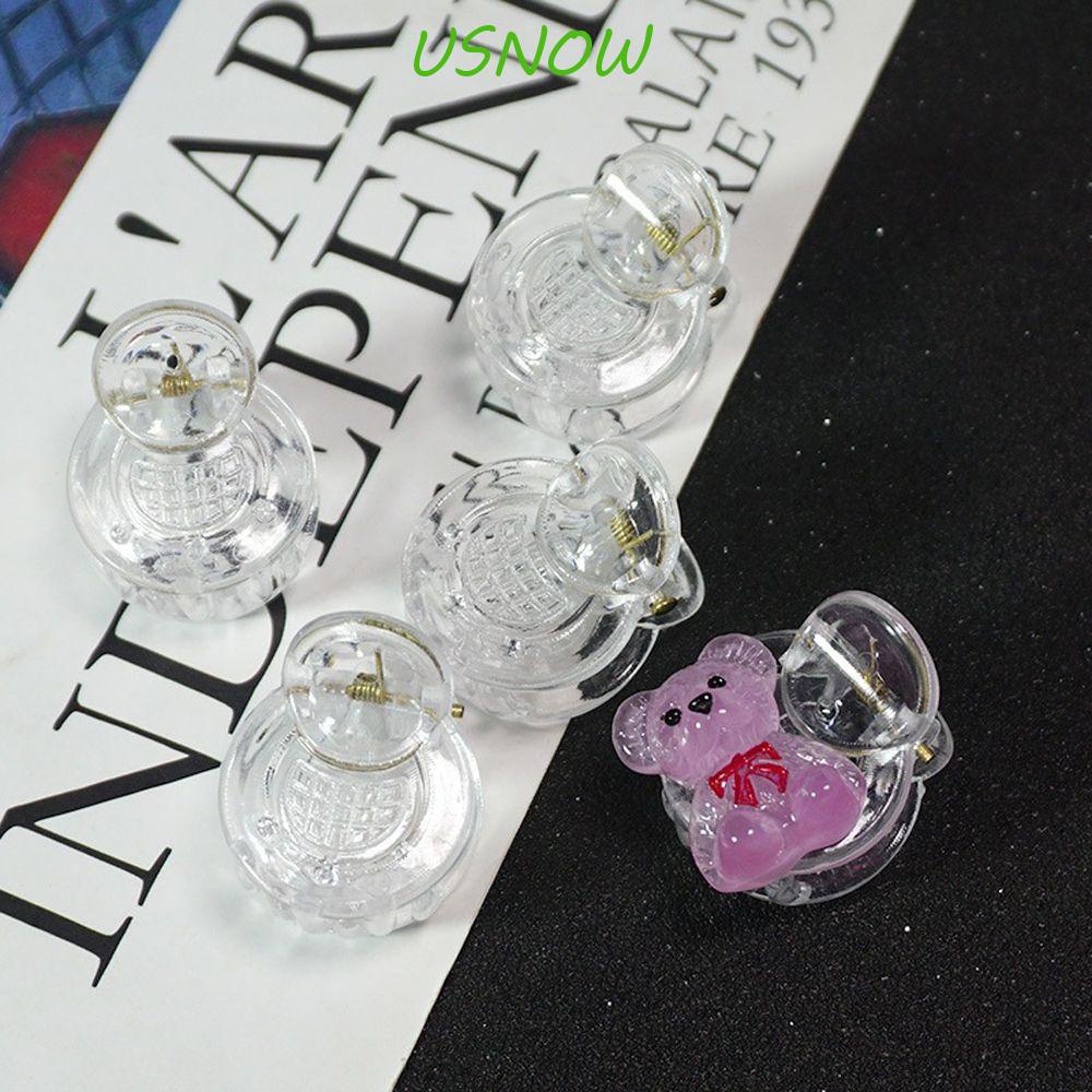 Set 20 Kẹp Tóc Acrylic Hình Tròn Trong Suốt Phong Cách Hàn Quốc Ngọt Ngào Cho Bé Gái DIY