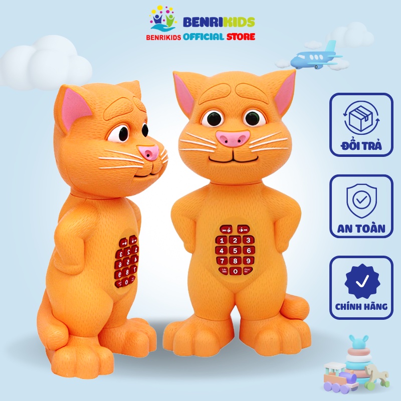 Mô Hình Mèo Kể Chuyện Có Bàn Phím Benrikids