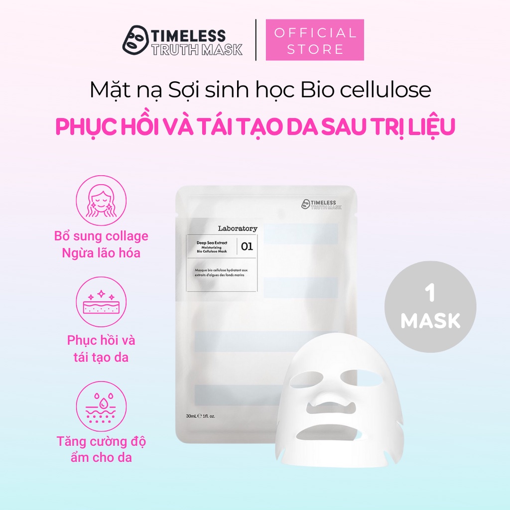 Combo 3 Mặt Nạ Chiết Xuất Tinh Chất Từ Biển Sâu Dưỡng Ẩm Timeless Truth Mask - Bio Cellulose LAB 1