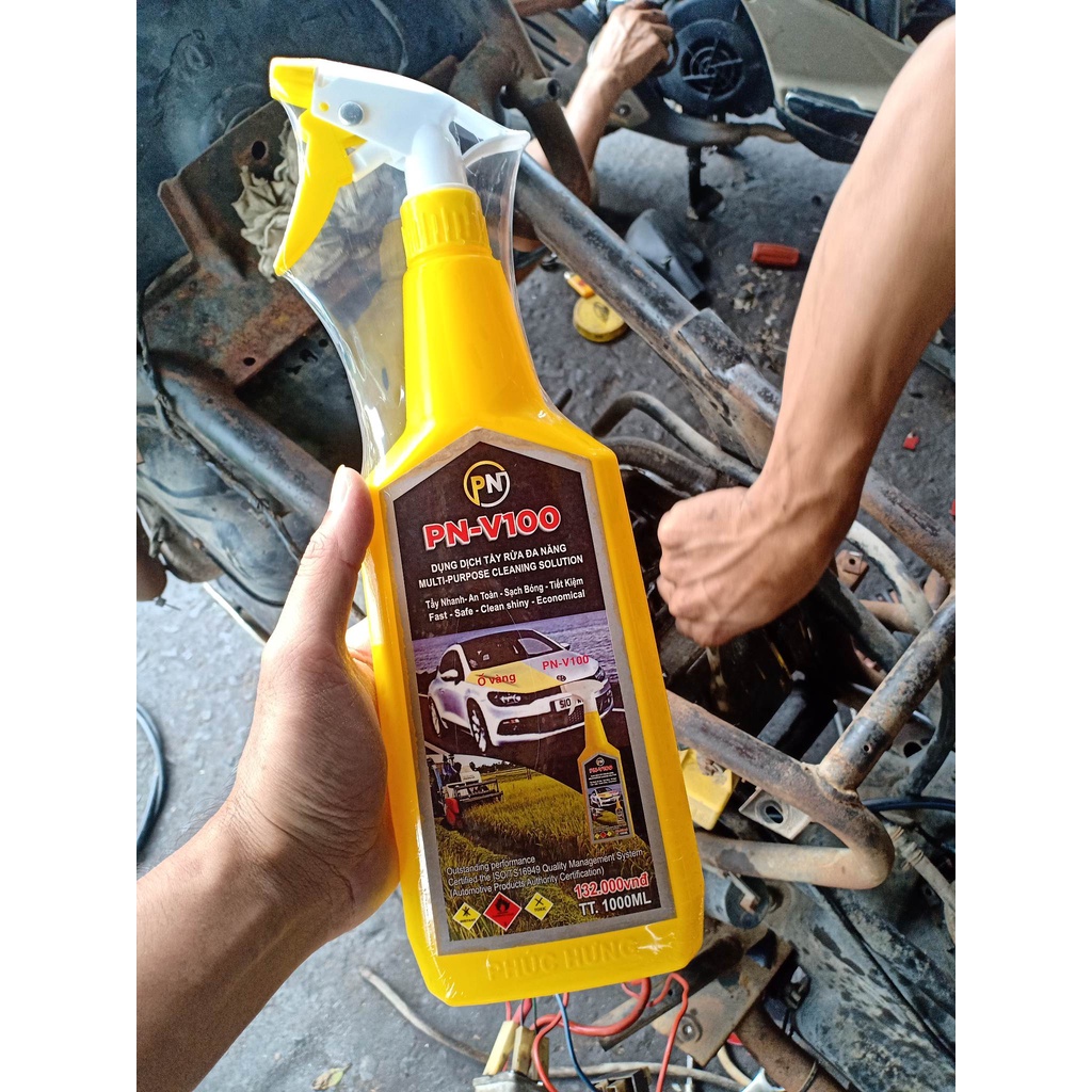 DUNG DỊCH TẨY RỬA ĐA NĂNG PN-V100 CHUYÊN DÙNG Ô TÔ, XE MÁY AN TOÀN - HIỆU QUẢ - THÂN THIỆN MÔI TRƯỜNG