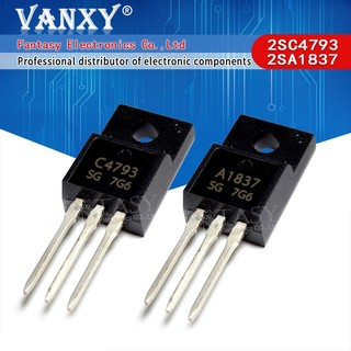 Bộ 20 cặp 10 cặp 10 cái 2sc4793 to220 10 cái 2sa1837 to-220 c4793 a1837 230v 1a mới