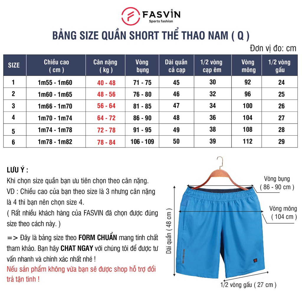 Quần đùi nam Fasvin Q23567.HN vải dù gió trơn mát co giãn chất đẹp hàng nhà máy phù hợp thể thao hay mặc nhà