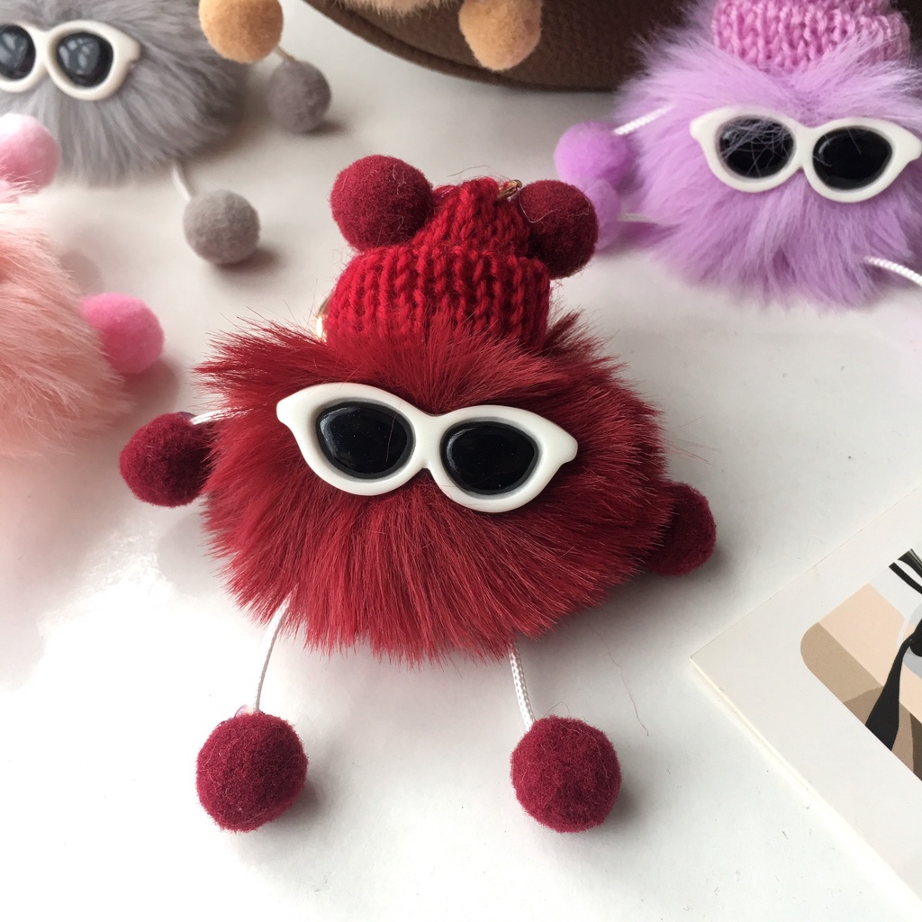 Móc Khóa Túi Búp Bê Nhiều Màu cute Sáng Tạo Có Móc Khóa Kim Loại HAI BẢY MK1