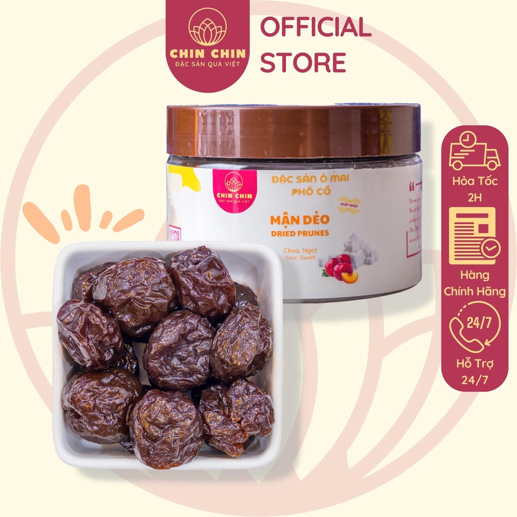 Ô MAI MẬN DẺO CHUA NGỌT CHIN CHIN TÚI, HỘP 100G - 250G ĐẶC SẢN HÀ NỘI