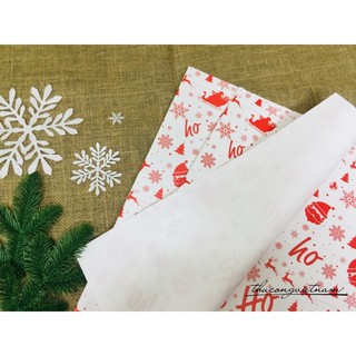 2 tờ Giấy gói quà Giáng Sinh