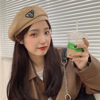 Mũ beret dạ tag tam giác kk hàng chuẩn đẹp