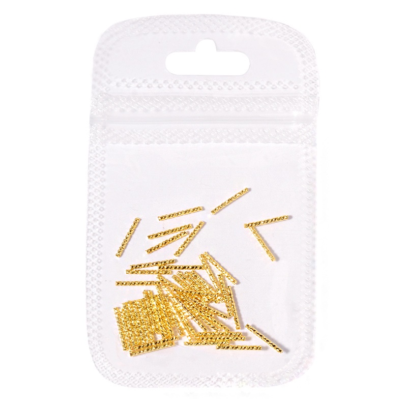 1 Túi Phụ Kiện Trang Trí Móng Tay Hình Ngôi Sao Mặt Trăng/Mặt Trăng Màu Vàng