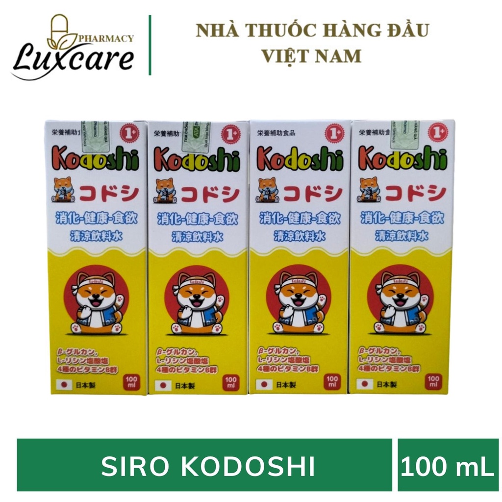 Kodoshi giúp hỗ trợ trẻ ăn ngon miệng và hỗ trợ tăng cường sức đề kháng (100ml) - Luxcare Pharmacy