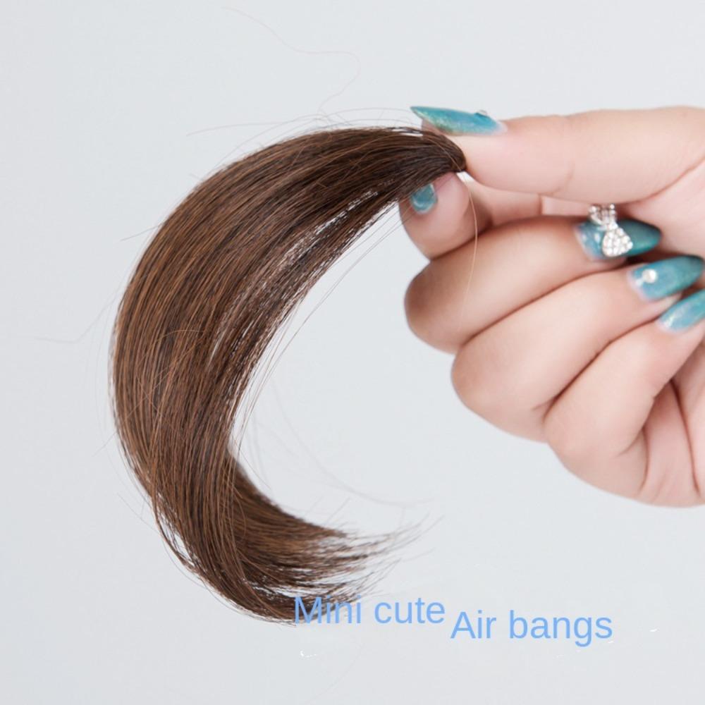 Tóc Mái Giả Màu Nâu Mỏng Nhẹ Cách Nhiệt Thời Trang Cho Nữ